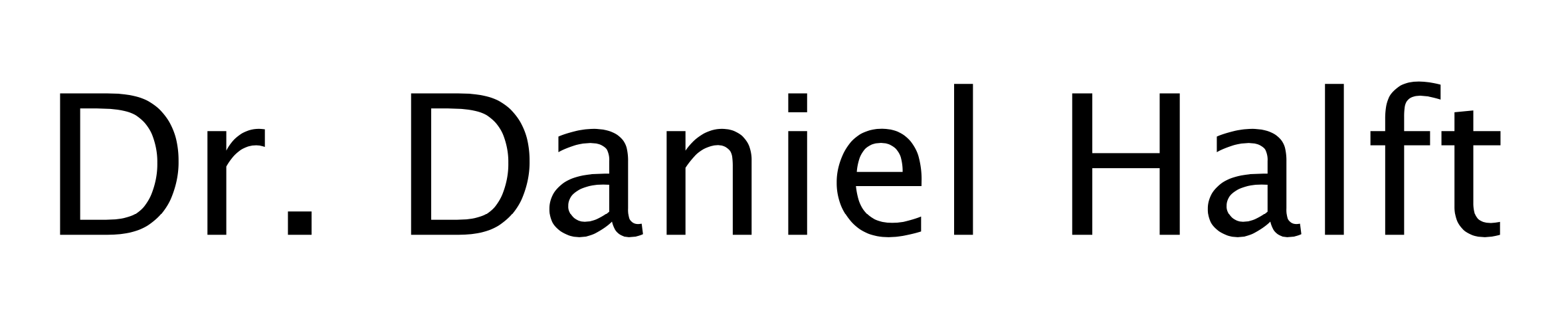 Dr. Daniel Halft